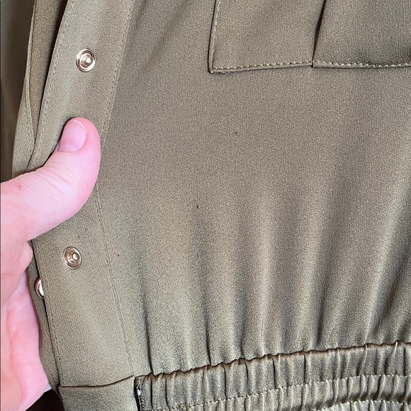 ME+EM Olive Green Button-Up Jumpsuit - Picture 10 of 10